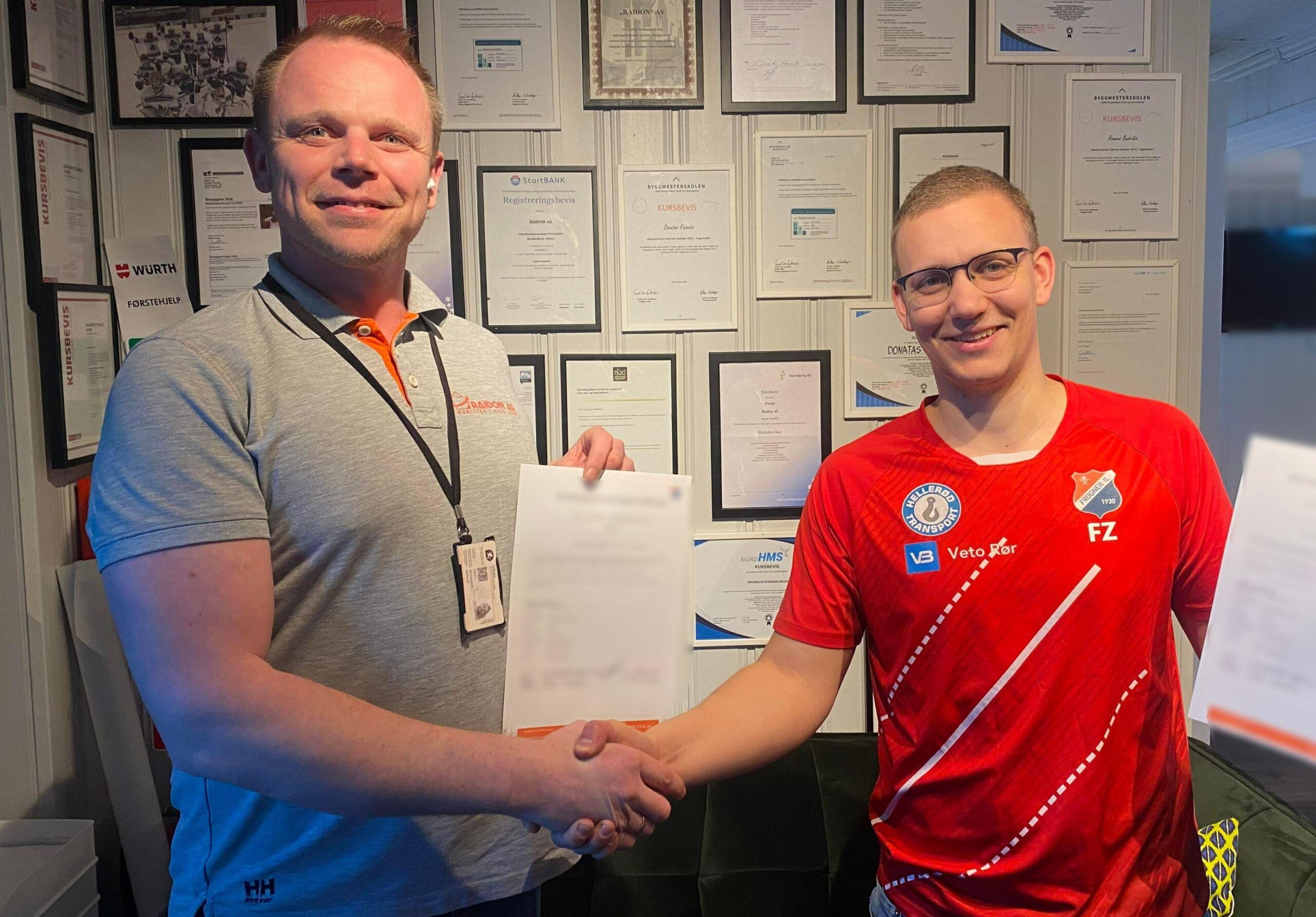 Thumbnail for Raidon blir sponsor for Frogner Badminton