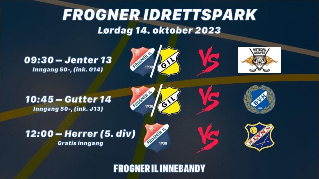 Thumbnail for Kamper i Frogner idrettspark lørdag 14. oktober