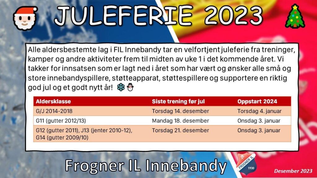 Thumbnail for Juleferie 2023