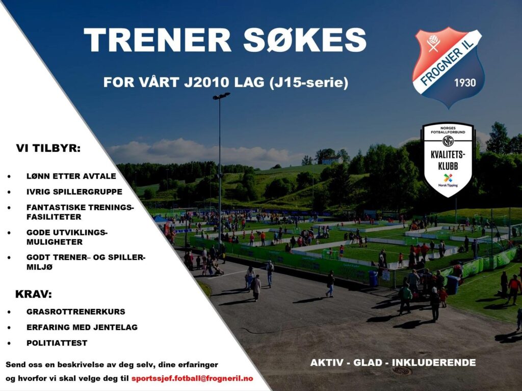 Thumbnail for Trener søkes for J2010